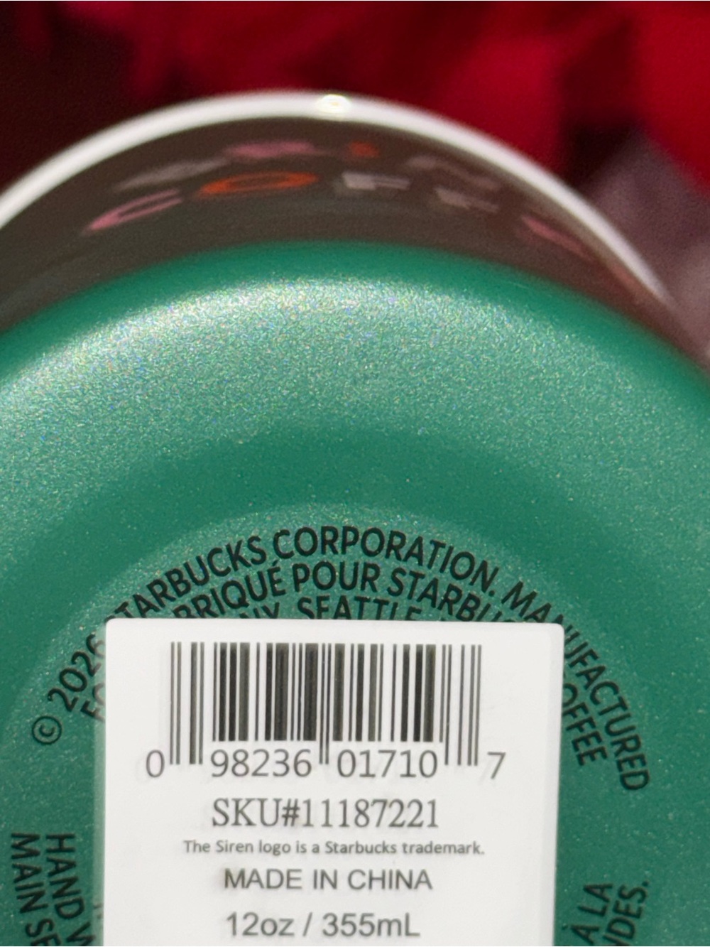 NWT💚Starbucks Summer 2026 Road Trip Green Stainless S Travel Mug with White Lid - Picture 5 of 5